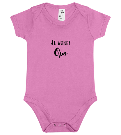 Je Wordt Opa Design - Baby bodysuit_PINK ORCHID_front