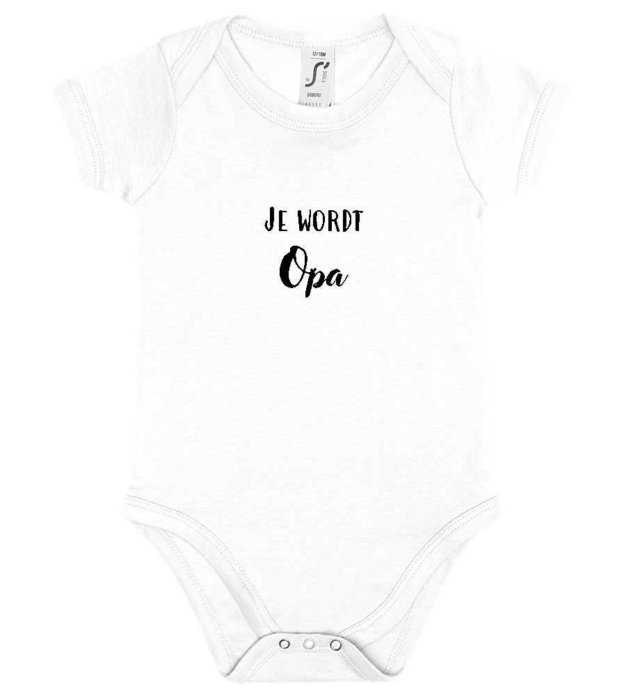 Je Wordt Opa Design - Baby bodysuit_WHITE_front