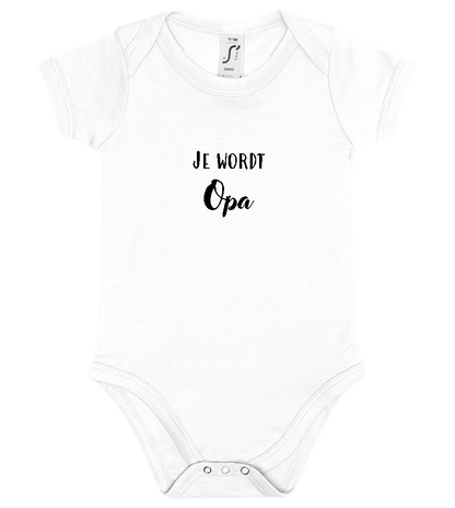 Je Wordt Opa Design - Baby bodysuit_WHITE_front