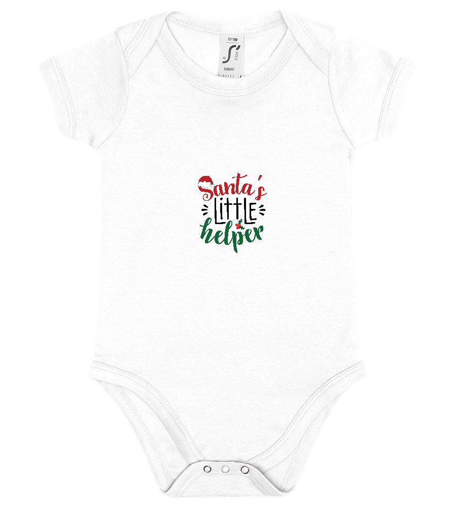 Santa's Helper Design - Baby bodysuit_WHITE_front