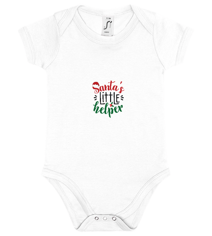 Santa's Helper Design - Baby bodysuit_WHITE_front