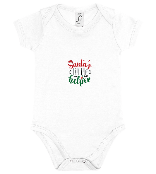 Santa's Helper Design - Baby bodysuit_WHITE_front