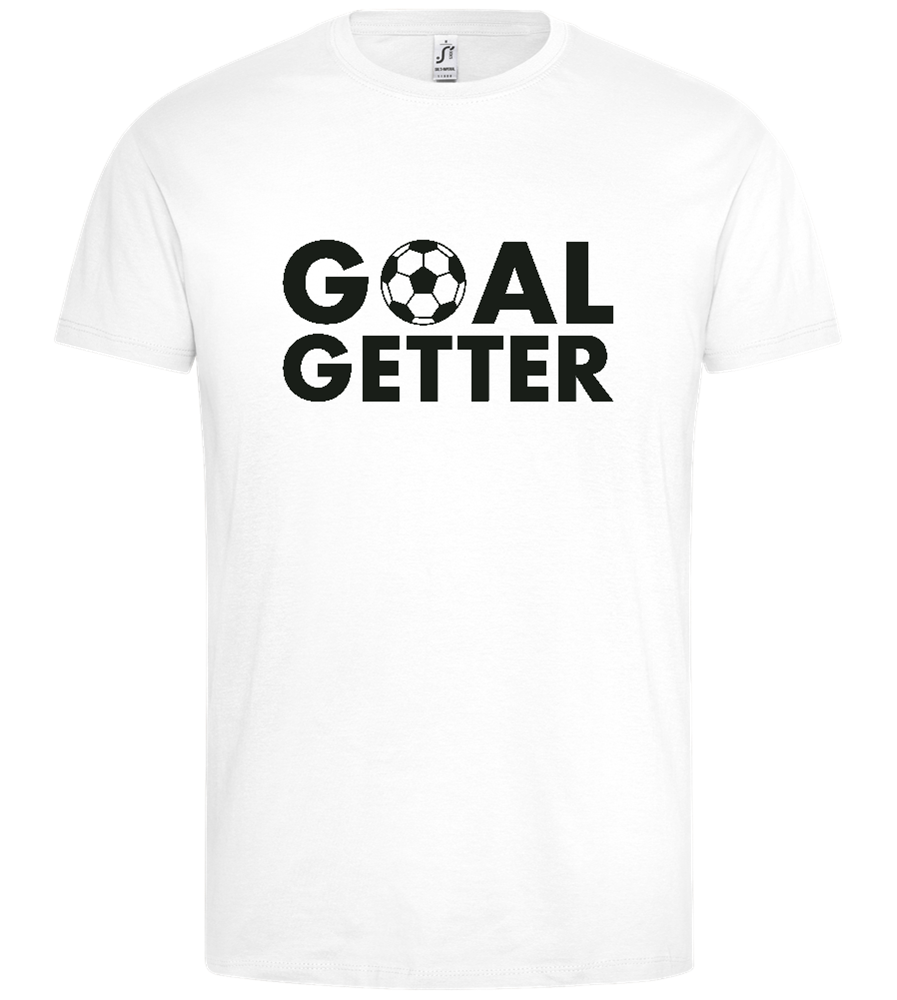 Goal Getter Design - Premium men's t-shirt_WHITE_front