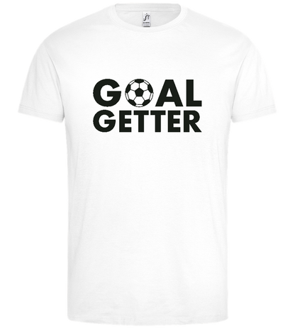 Goal Getter Design - Premium men's t-shirt_WHITE_front