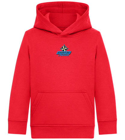 Adventure Awaits Design - Comfort Kids Hoodie_BRIGHT RED_front