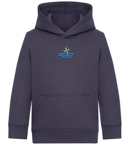 Adventure Awaits Design - Comfort Kids Hoodie_FRENCH NAVY_front