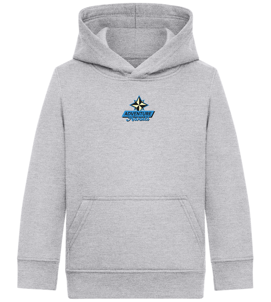 Adventure Awaits Design - Comfort Kids Hoodie_ORION GREY II_front