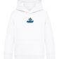 Adventure Awaits Design - Comfort Kids Hoodie_WHITE_front