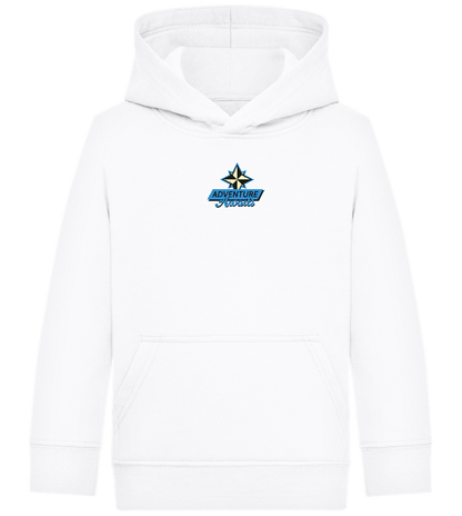 Adventure Awaits Design - Comfort Kids Hoodie_WHITE_front