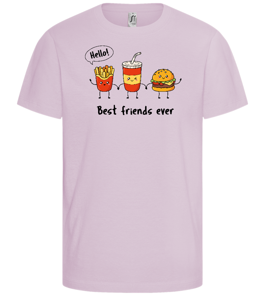 The Best Friends Ever Design - Comfort girls' t-shirt_MEDIUM PINK_front