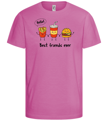 The Best Friends Ever Design - Comfort girls' t-shirt_PINK ORCHID_front