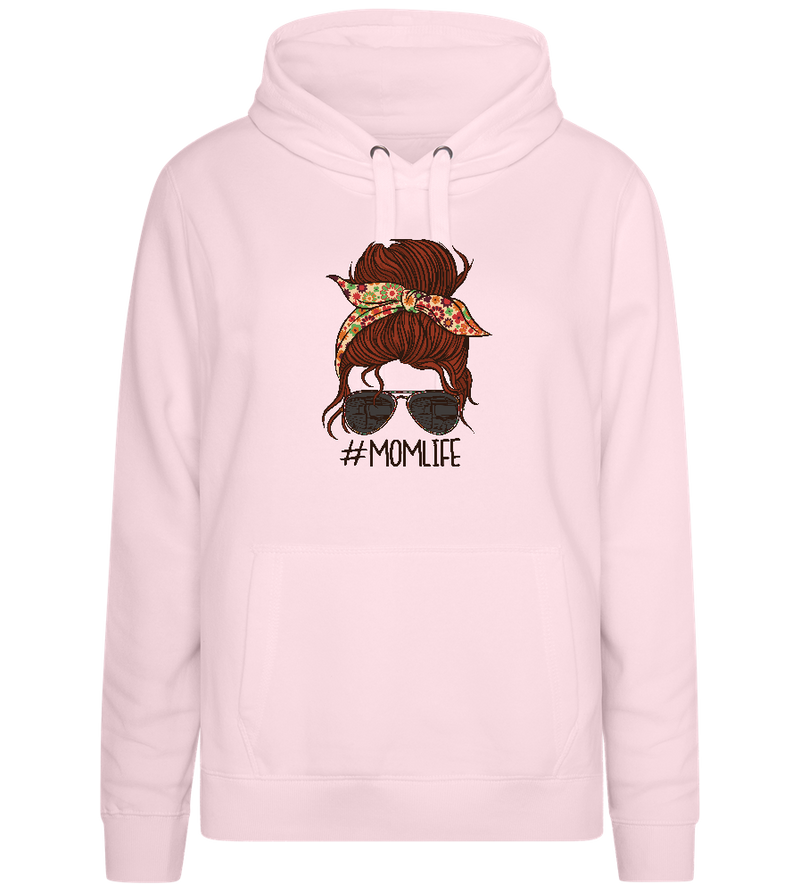 Mom Life Design - Premium women's hoodie_LIGHT PEACH ROSE_front