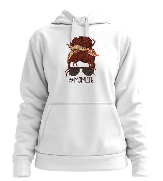 Mom Life Design - Premium women's hoodie_WHITE_front