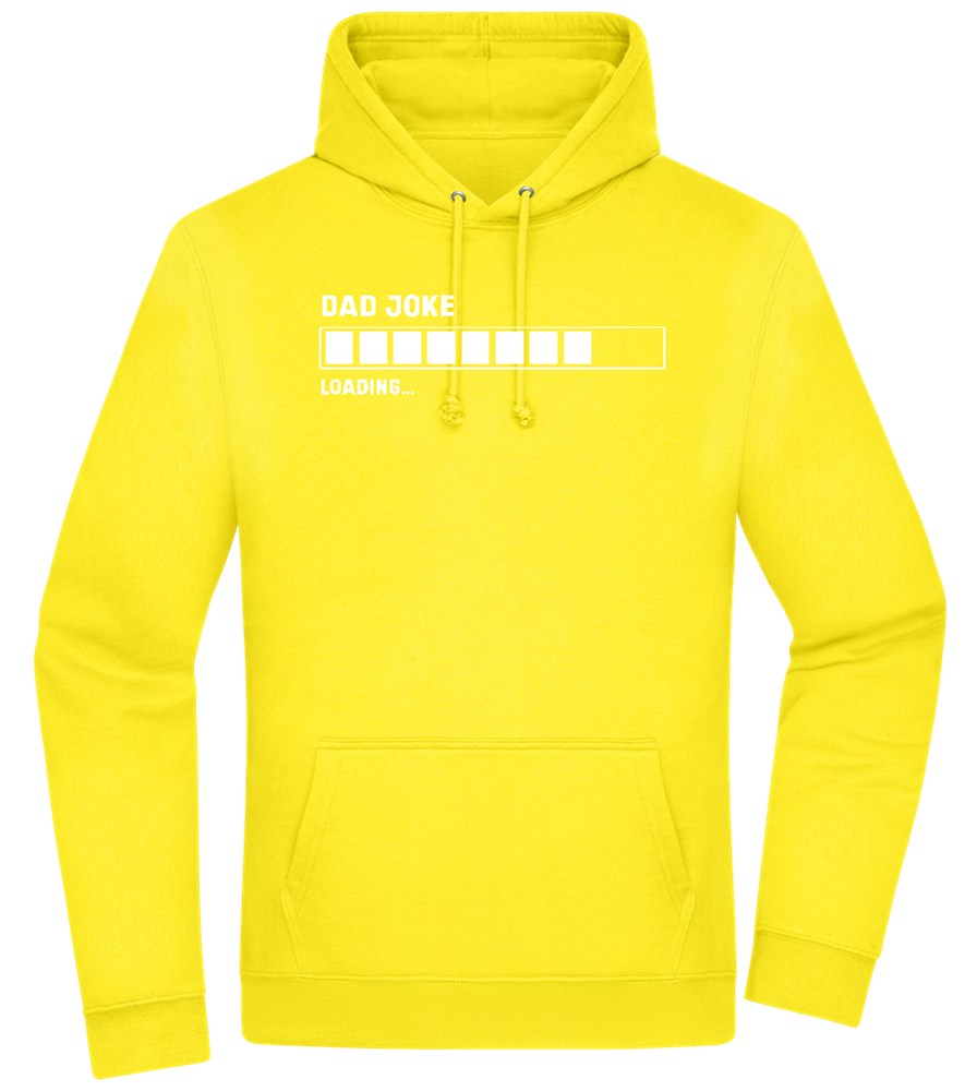 Dad Joke Loading Design - Premium Essential Unisex Hoodie_YELLOW_front