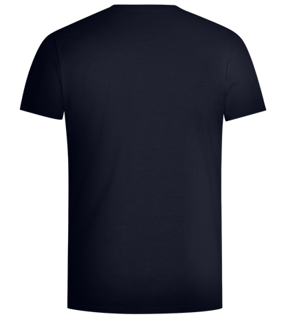 #1 Grandpa Design - Premium men's close fitting t-shirt_FRENCH NAVY_back