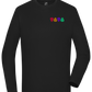 Musically Gifted Dad Design - Comfort men's long sleeve t-shirt_DEEP BLACK_front