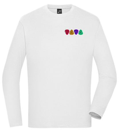 Musically Gifted Dad Design - Comfort men's long sleeve t-shirt_WHITE_front