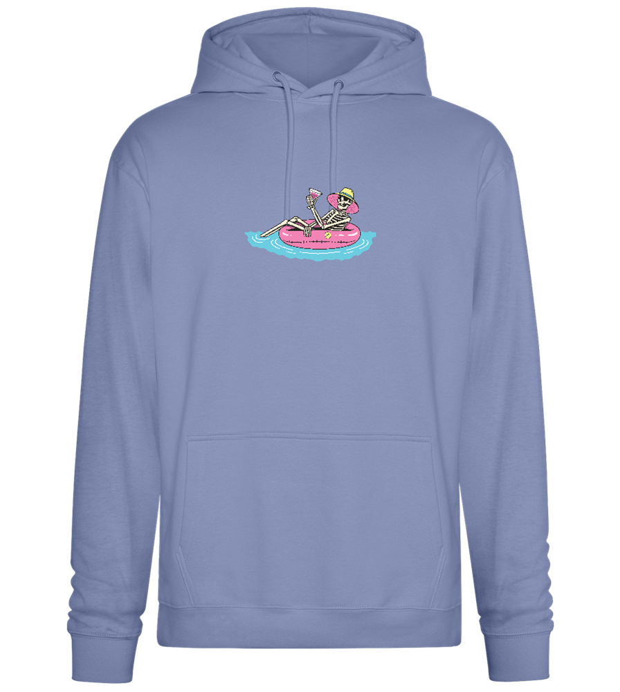 Drink And Chill Design - Premium Essential Unisex Hoodie_BLUE_front