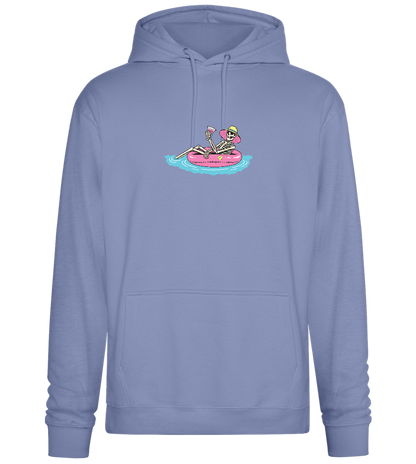 Drink And Chill Design - Premium Essential Unisex Hoodie_BLUE_front