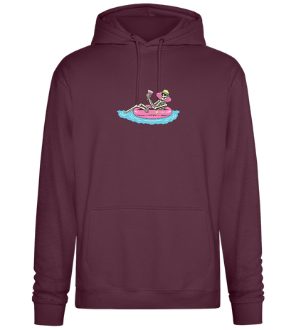 Drink And Chill Design - Premium Essential Unisex Hoodie_BORDEAUX_front