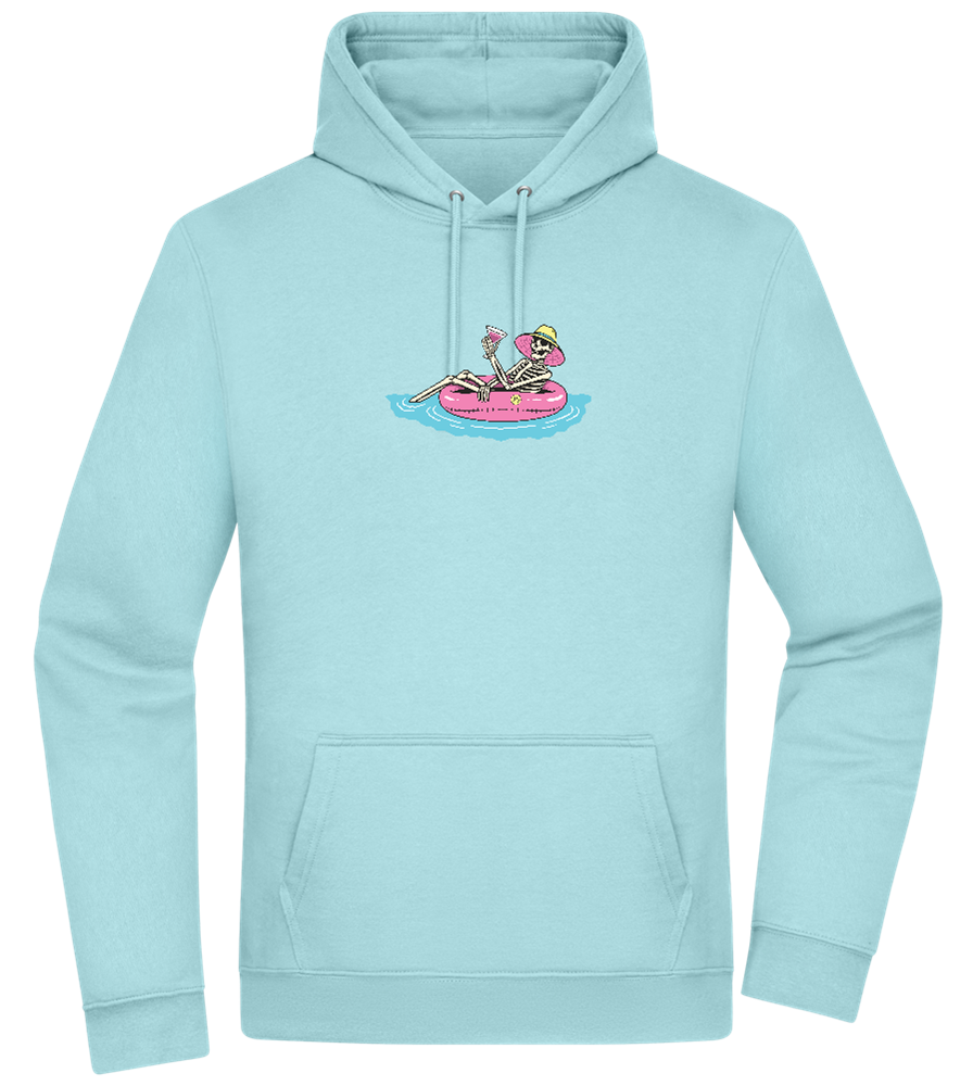 Drink And Chill Design - Premium Essential Unisex Hoodie_POOL BLUE_front