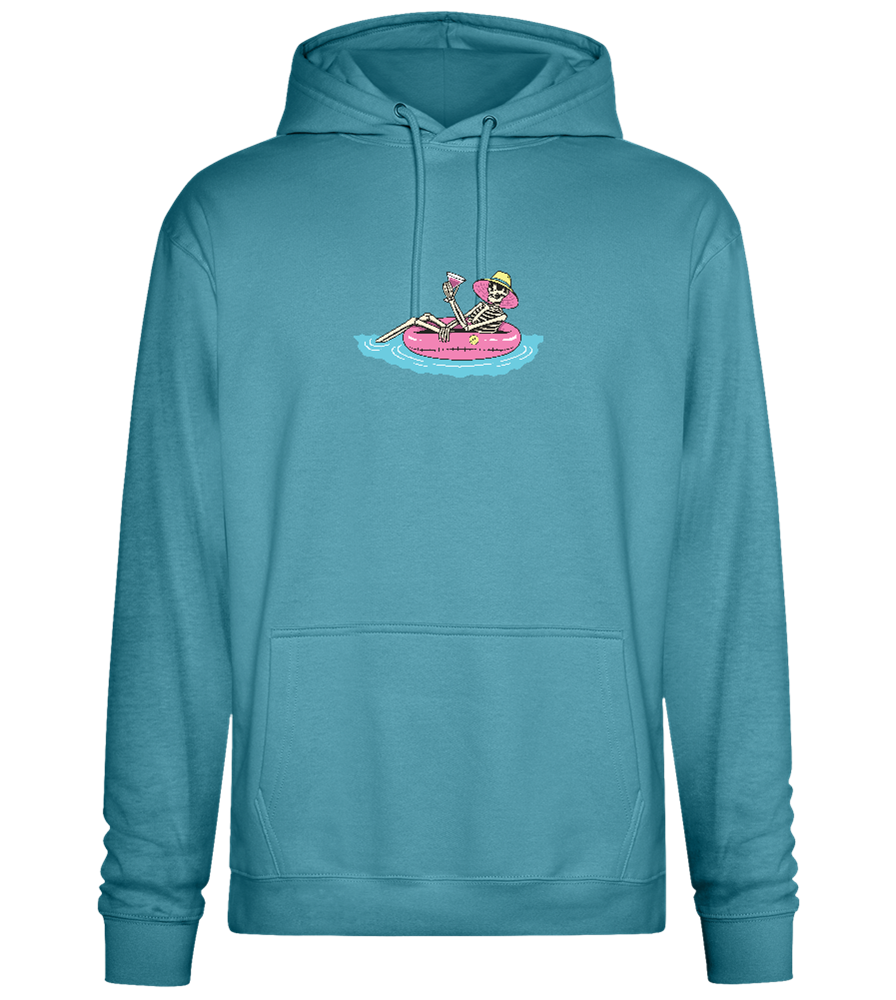 Drink And Chill Design - Premium Essential Unisex Hoodie_POOL BLUE_front