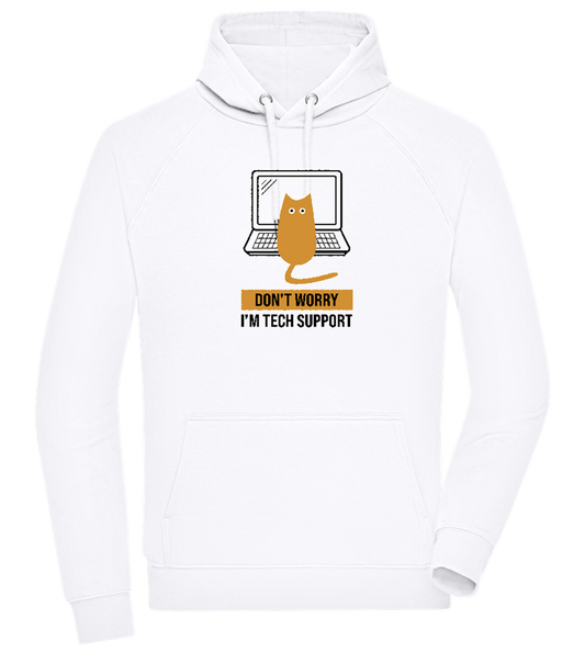Tech Support Design - Comfort unisex hoodie_WHITE_front