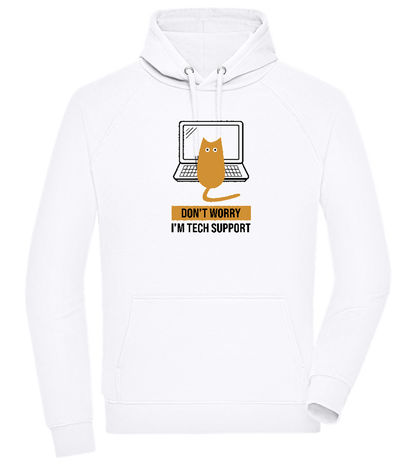 Tech Support Design - Comfort unisex hoodie_WHITE_front