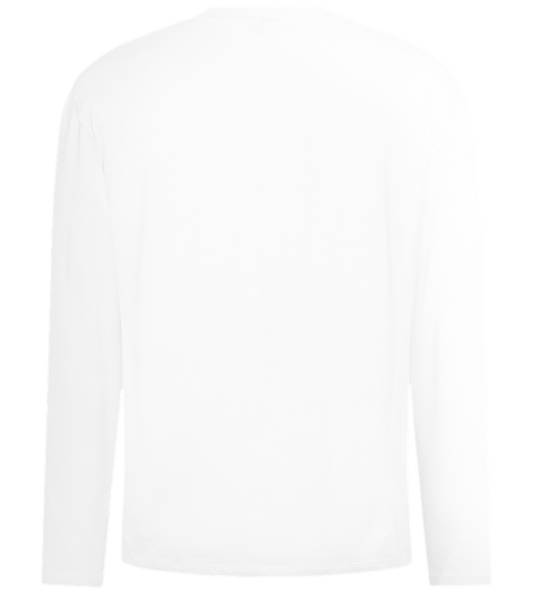 What's Up Dog Design - Comfort men's long sleeve t-shirt_WHITE_back