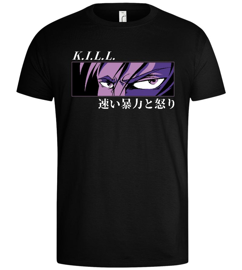 K.I.L.L. Design - Basic men's t-shirt_DEEP BLACK_front