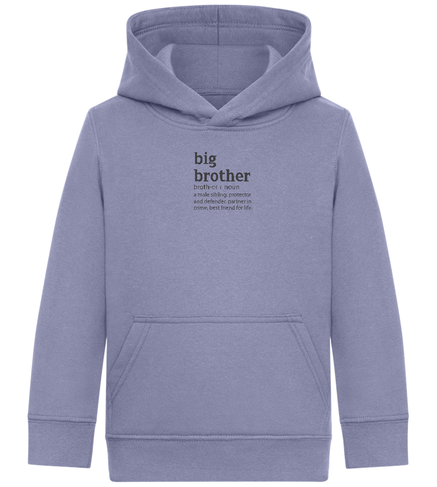 Big Brother Meaning Design - Comfort Kids Hoodie_BLUE_front