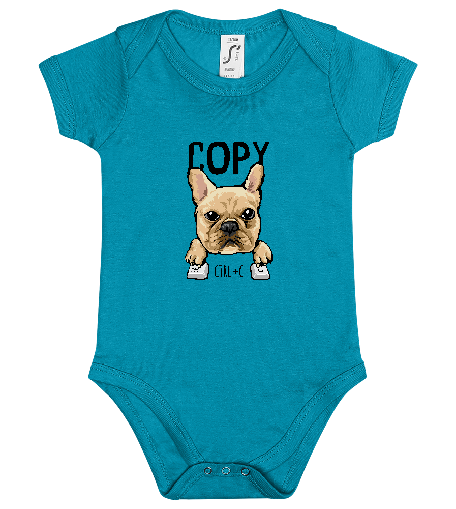 CTRL + C Design - Baby bodysuit_TURQUOISE_front