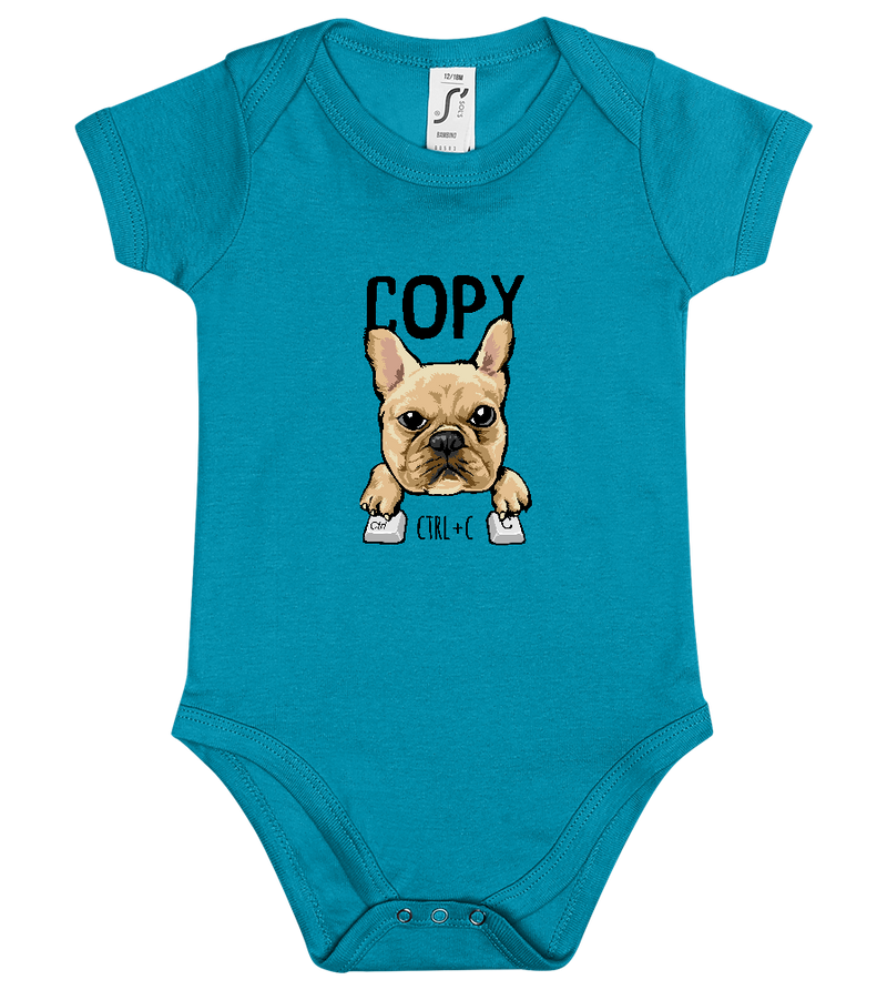 CTRL + C Design - Baby bodysuit_TURQUOISE_front