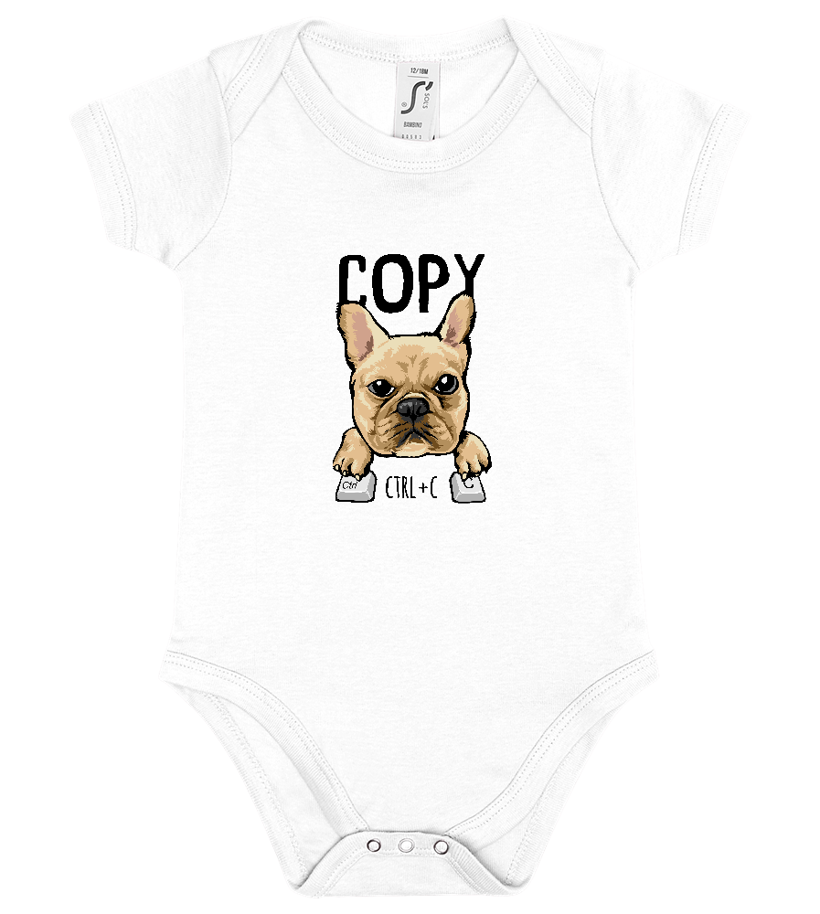 CTRL + C Design - Baby bodysuit_WHITE_front