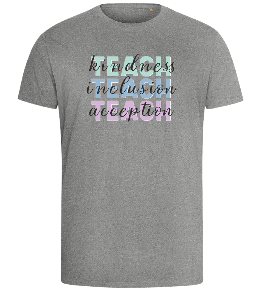 Kindness Inclusion Acception Design - Comfort men's fitted t-shirt_ORION GREY_front