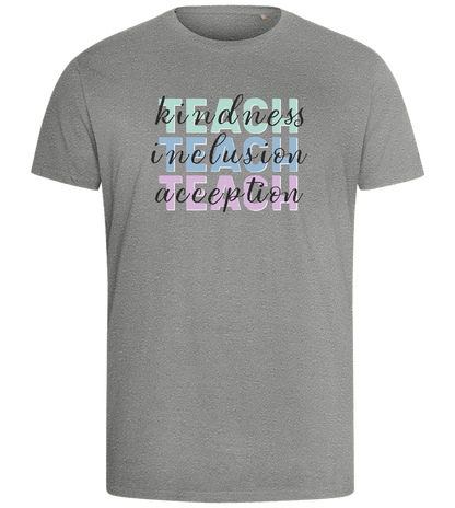 Kindness Inclusion Acception Design - Comfort men's fitted t-shirt_ORION GREY_front