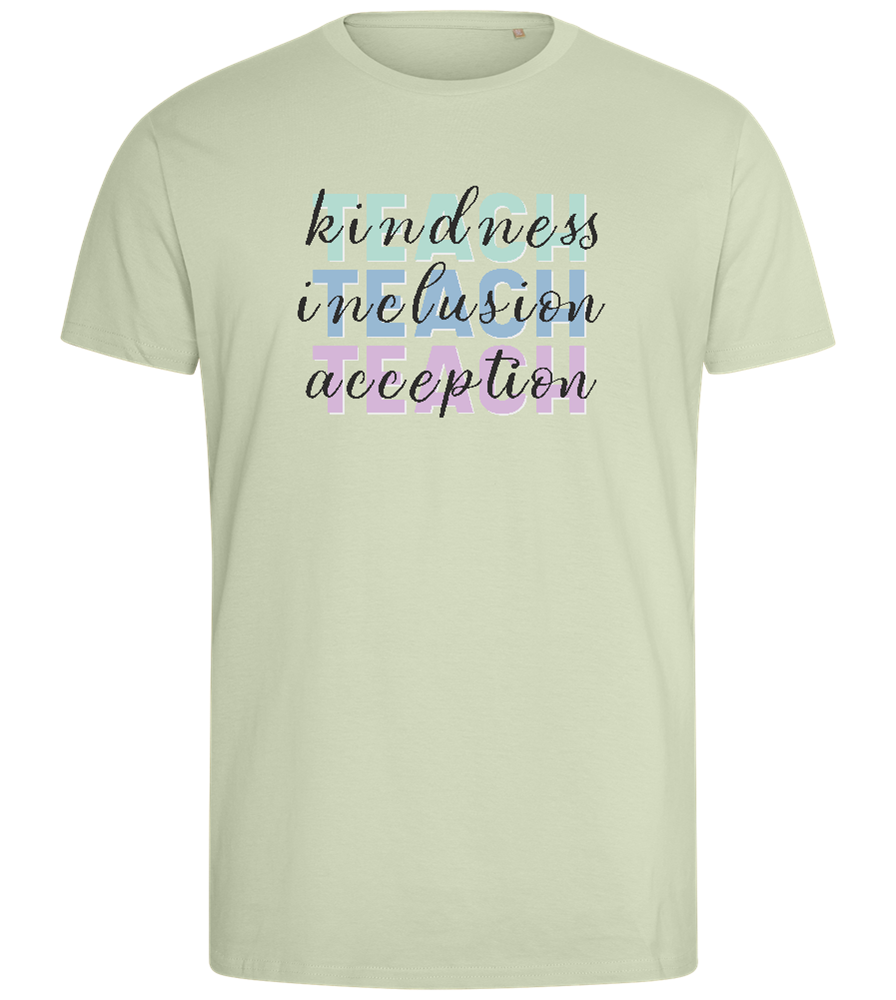 Kindness Inclusion Acception Design - Comfort men's fitted t-shirt_SILESTONE_front