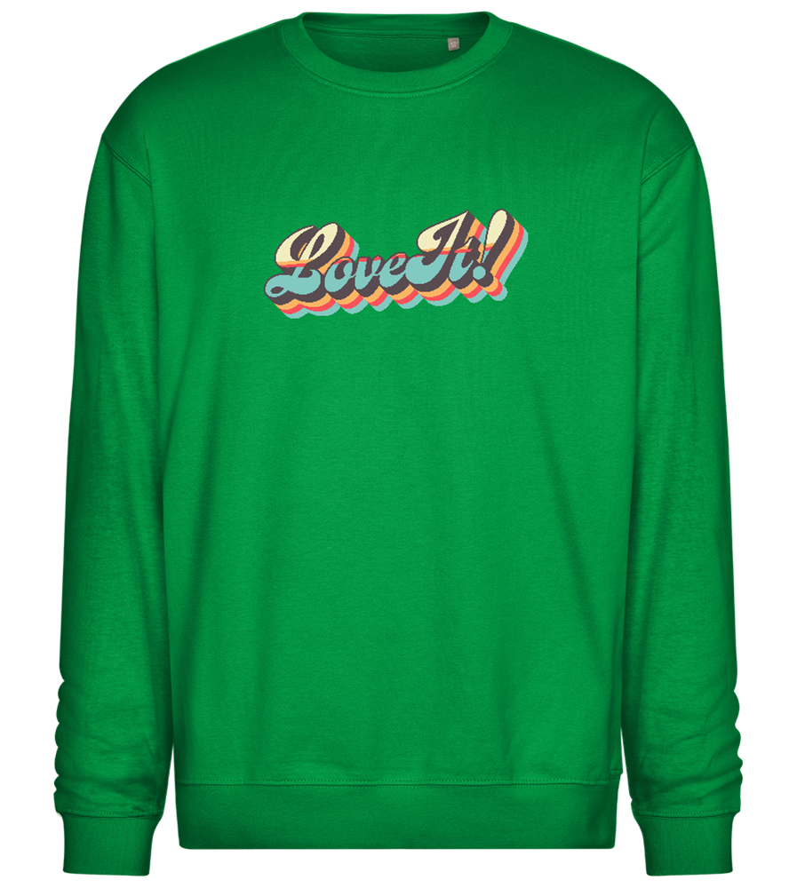 Love It! Design - Comfort Essential Unisex Sweater_MEADOW GREEN_front