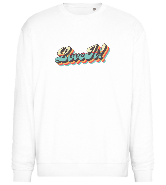 Love It! Design - Comfort Essential Unisex Sweater_WHITE_front