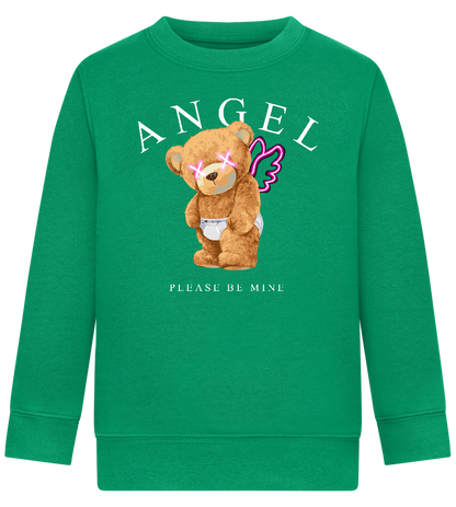 Please Be Mine Design - Comfort Kids Sweater_MEADOW GREEN_front