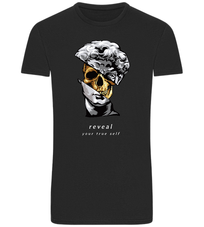 Reveal Your True Self Design - Basic Unisex T-Shirt_DEEP BLACK_front