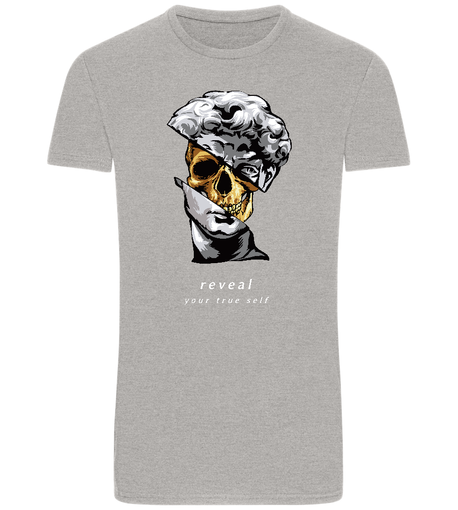 Reveal Your True Self Design - Basic Unisex T-Shirt_ORION GREY_front