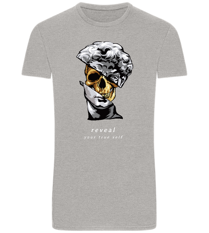 Reveal Your True Self Design - Basic Unisex T-Shirt_ORION GREY_front