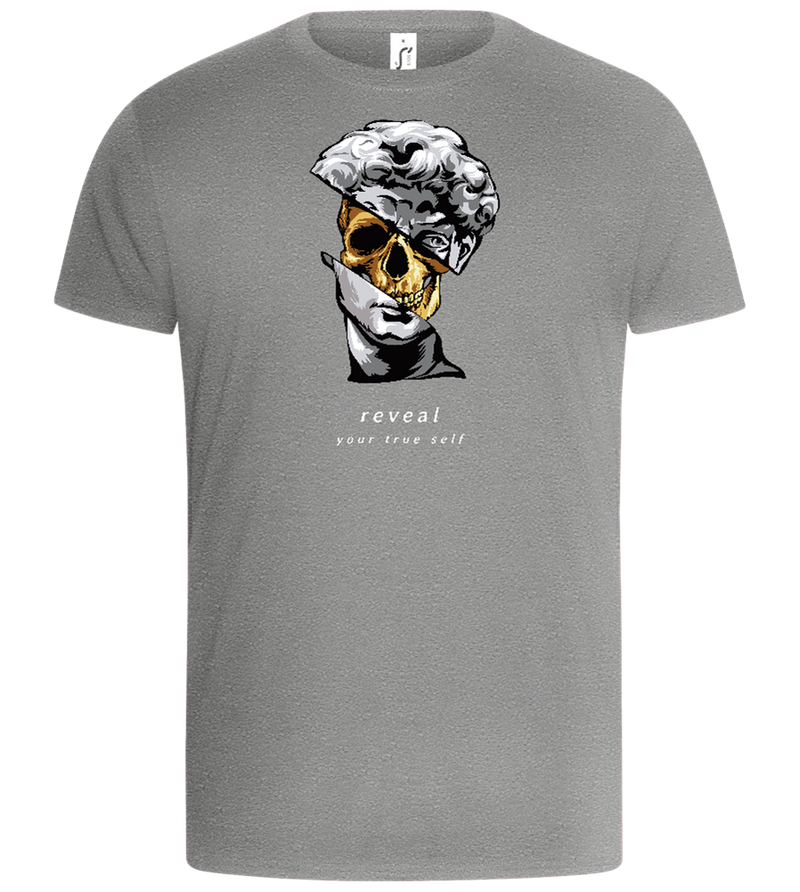 Reveal Your True Self Design - Basic Unisex T-Shirt_ORION GREY_front