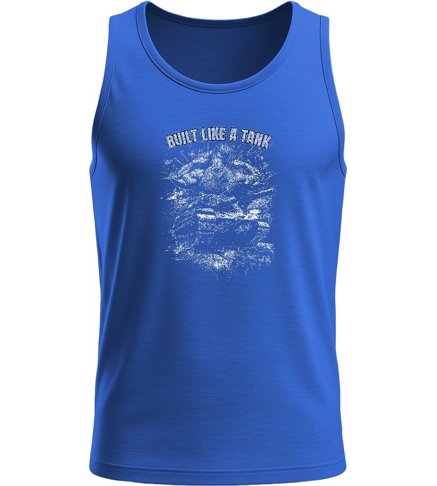 Built Like a Tank Design - Basic men's tank top_ROYAL BLUE_front