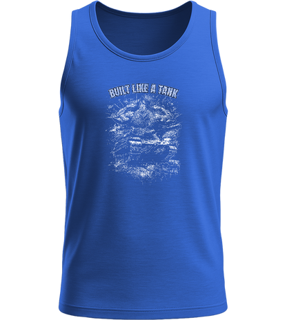 Built Like a Tank Design - Basic men's tank top_ROYAL BLUE_front