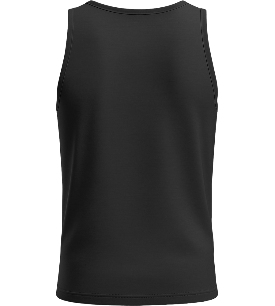 Built Like a Tank Design - Basic men's tank top_DEEP BLACK_back
