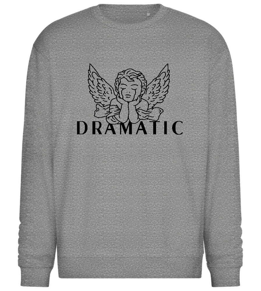 Dramatic Crying Angel Design - Comfort Essential Unisex Sweater_ORION GREY II_front