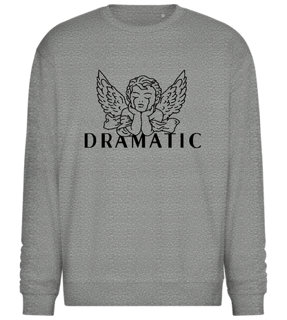 Dramatic Crying Angel Design - Comfort Essential Unisex Sweater_ORION GREY II_front