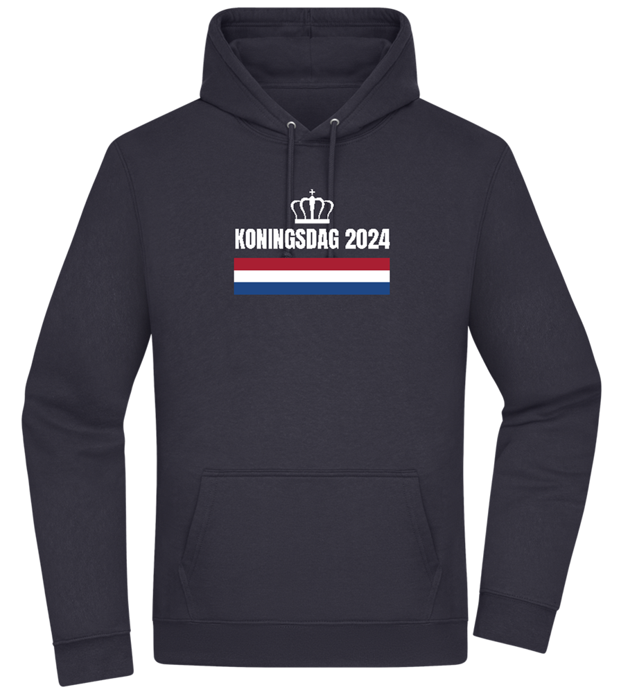 Kingsday Flag Design - Premium Essential Unisex Hoodie_FRENCH NAVY_front